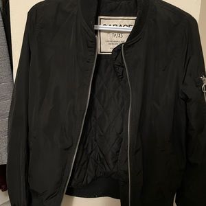 Garage black bomber jacket